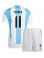 Argentina Angel Di Maria #11 Hjemmedraktsett Barn Copa America 2024 Korte ermer (+ bukser)